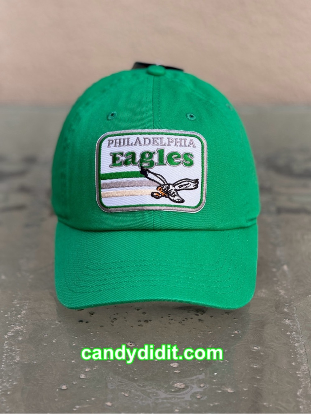 NWT Retro Philadelphia Eagles Green Patch Cap